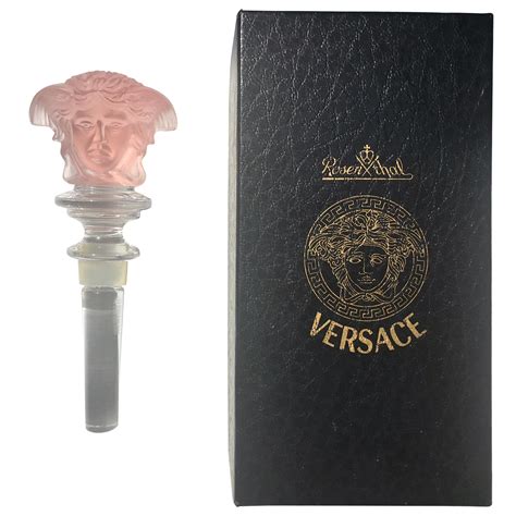 versace medusa stopper|versace rosenthal crystal bottle stopper.